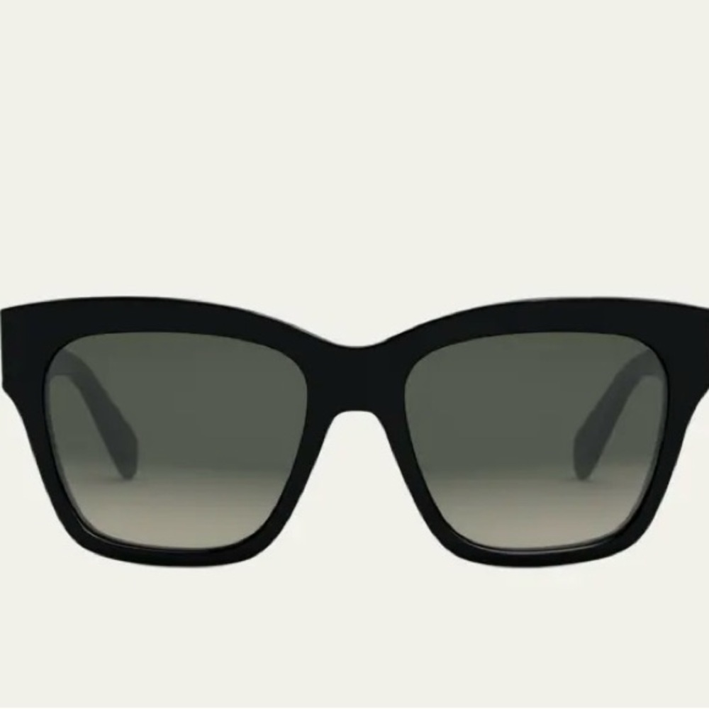 Celine Black Sunglasses with Gold Detail